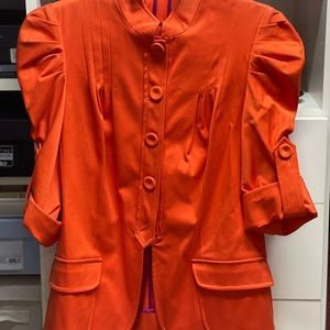 VERSACE orange blazer